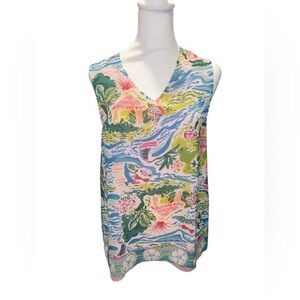 NWOT Charlie Paige Sleevless Tank Tropical Vacation